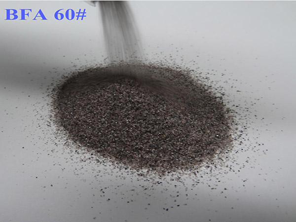 棕刚玉厂生产60#目棕刚玉粒度砂
